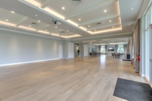 interior space featuring light hardwood / wood-style flooring