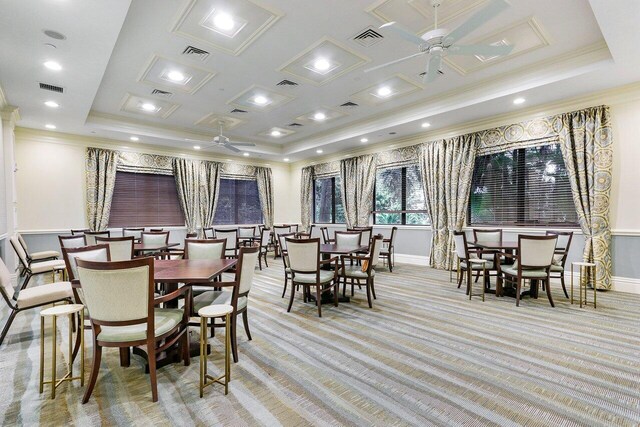 living room with ornamental molding and ornate columns