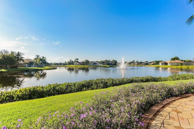 view of water feature