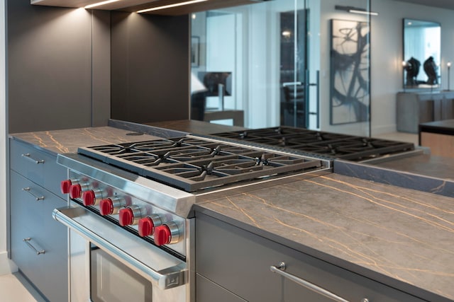 kitchen featuring stainless steel stove