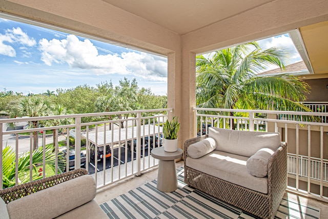 view of balcony