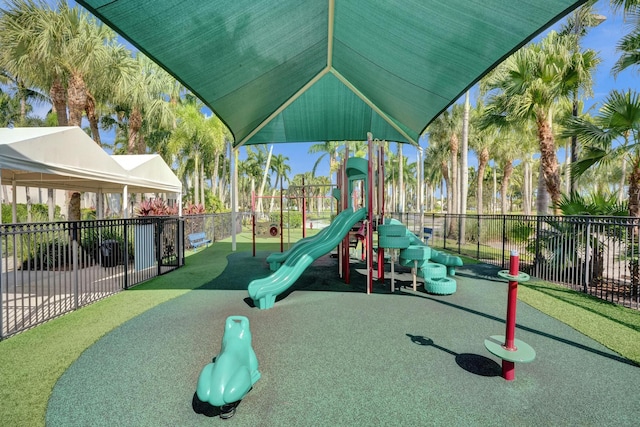 view of play area