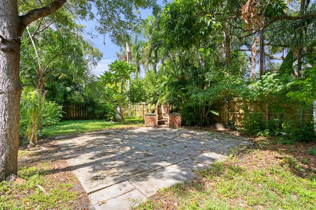 view of patio / terrace with a fenced backyard