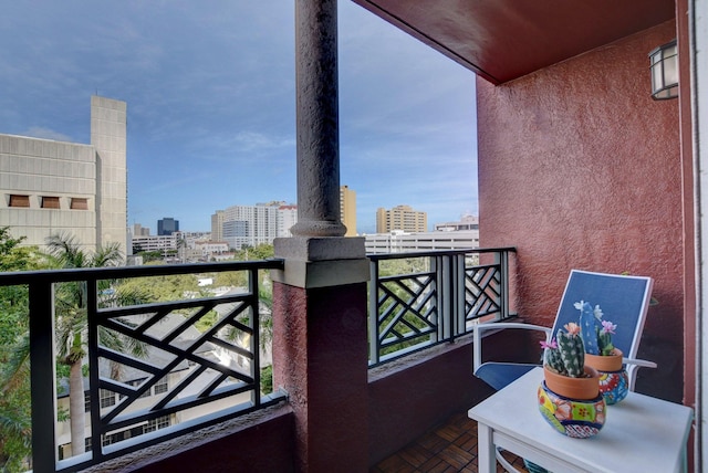 view of balcony