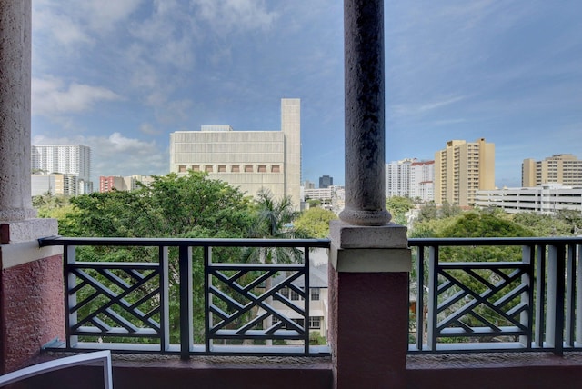 view of balcony