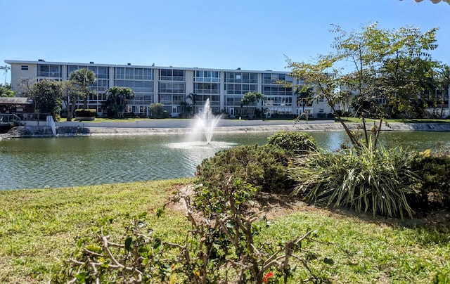 view of water feature