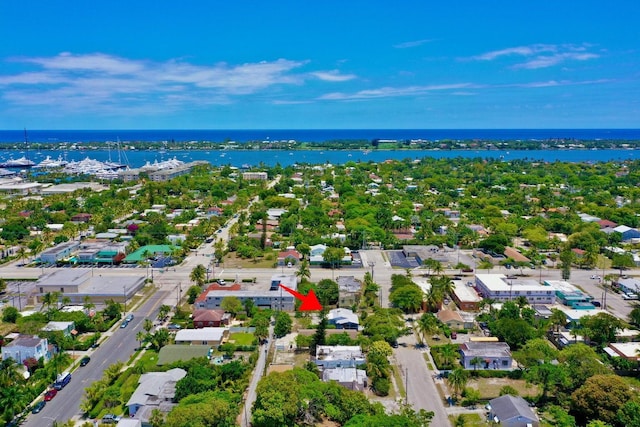 611 35th St, West Palm Beach, FL 33407 - aerial overview of property's location featuring a nearby body of water