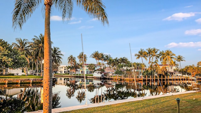 water view with a residential view