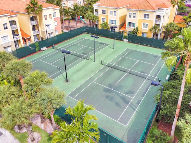 view of tennis court