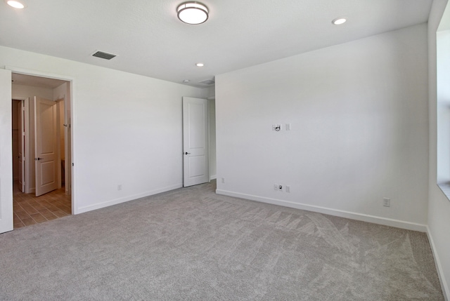 view of carpeted empty room