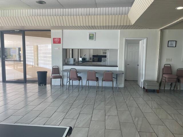 kitchen featuring expansive windows