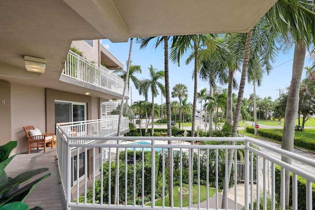 view of balcony