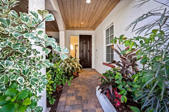 1583 Estuary Trl, Delray Beach, FL 33483 - view of exterior entry with stucco siding