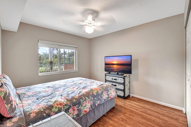 5777 Gemstone Ct Unit 304, Boynton Beach, FL 33437 - bedroom featuring wood finished floors and ceiling fan