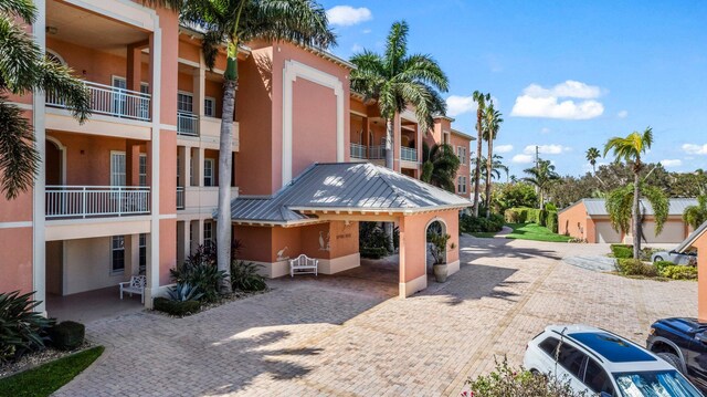 view of property with a carport