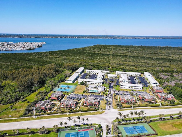 9427 S Ocean Dr Unit 60, Jensen Beach, FL 34957 - drone / aerial view with a water view