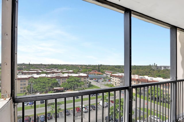 view of balcony