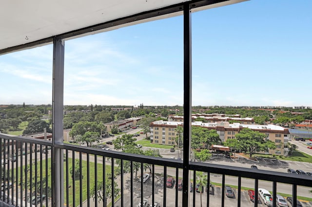 view of balcony