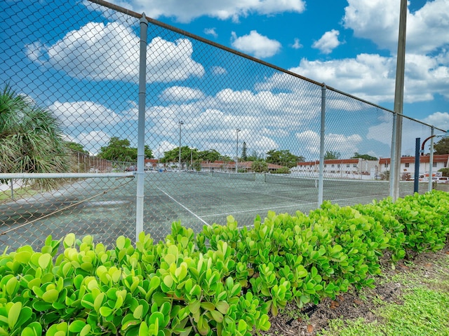 view of tennis court