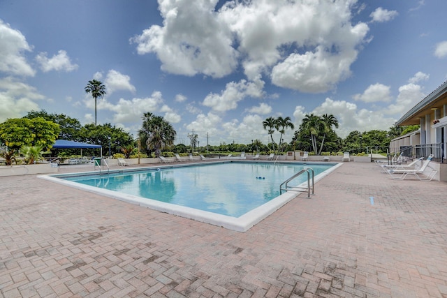 view of pool with a patio