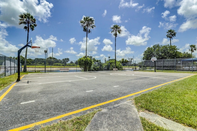 view of sport court