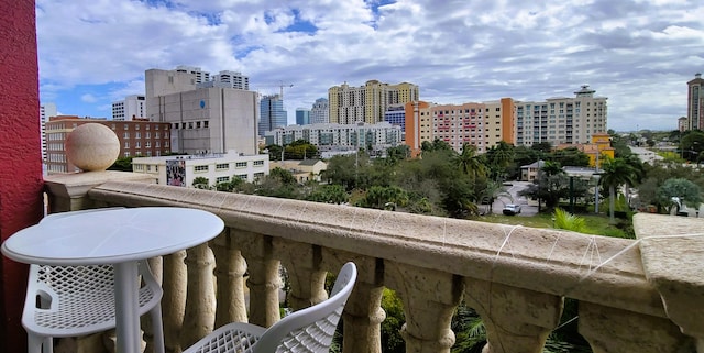 view of balcony