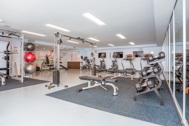 view of exercise room