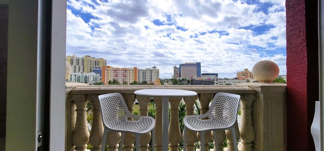 view of balcony