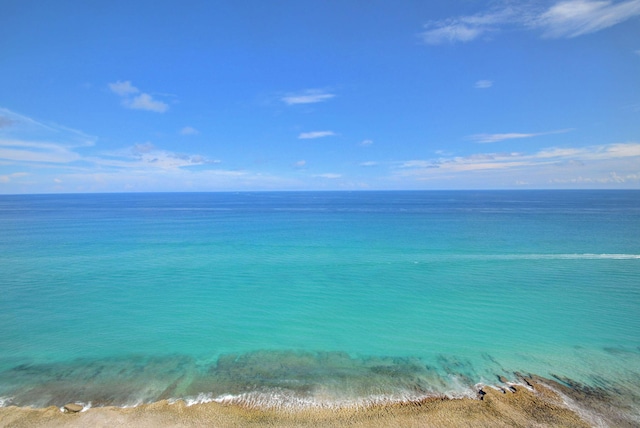 property view of water with a view of the beach