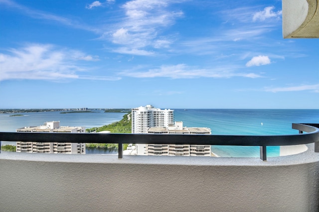 view of water feature