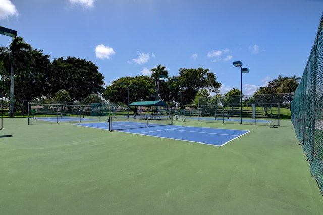 view of tennis court