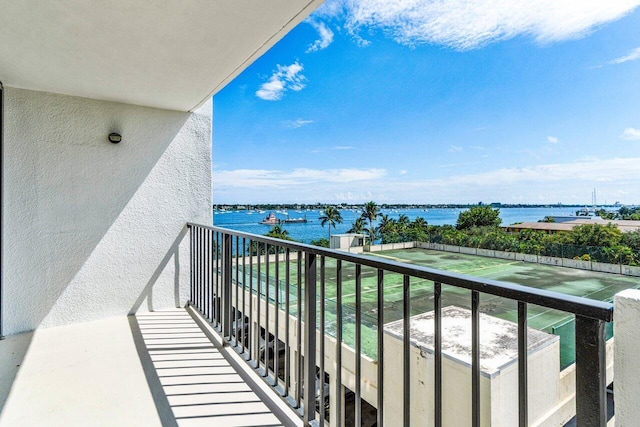 5600 N Flagler Dr Unit 505, West Palm Beach, FL 33407 - balcony with a water view
