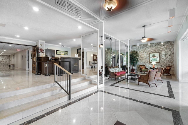 5600 N Flagler Dr Unit 505, West Palm Beach, FL 33407 - community lobby with visible vents and stairs