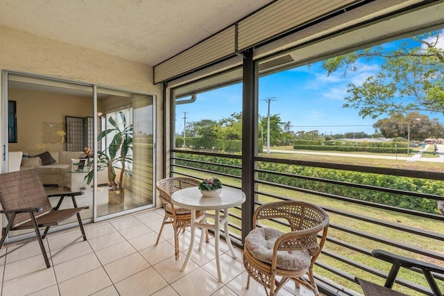 view of sunroom / solarium