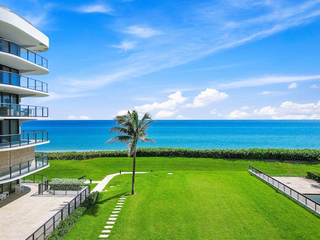 3440 S Ocean Blvd Unit 201N, Palm Beach, FL 33480 - view of yard featuring a water view