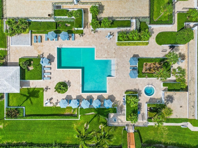 3440 S Ocean Blvd Unit 201N, Palm Beach, FL 33480 - aerial view of a pool