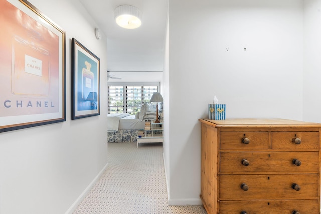 3440 S Ocean Blvd Unit 201N, Palm Beach, FL 33480 - hall featuring baseboards and light colored carpet