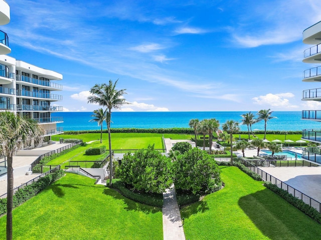 3440 S Ocean Blvd Unit 201N, Palm Beach, FL 33480 - view of community with a water view