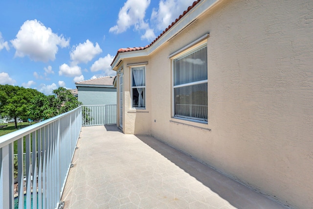 view of balcony