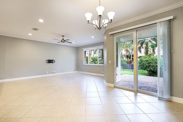 kitchen with a breakfast bar area, crown molding, decorative light fixtures, appliances with stainless steel finishes, and kitchen peninsula