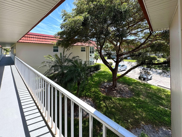 view of balcony