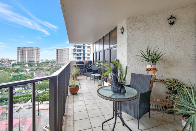 view of balcony