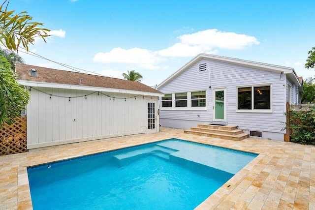 rear view of house featuring a patio area