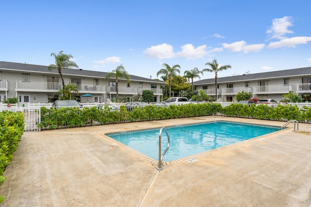 view of pool with a patio