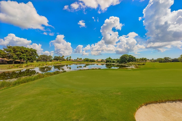 view of property's community featuring a water view