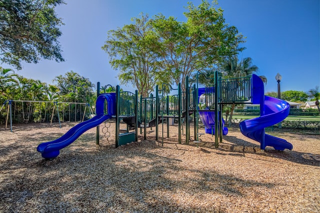 view of jungle gym