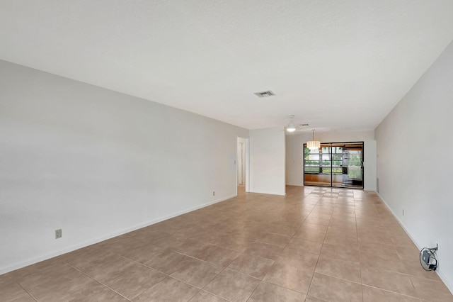 view of tiled empty room