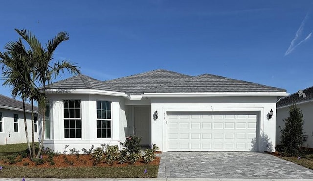 view of front of house featuring a garage