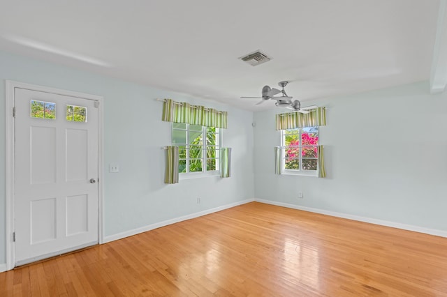430 N Ocean Breeze, Lake Worth Beach, FL 33460 - spare room featuring wood finished floors and a ceiling fan