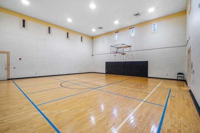 view of basketball court